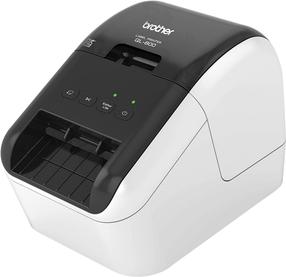 Etiketiprinter Brother QL-800, 1150 g, must v./hall v.
