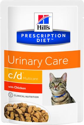 Šlapias kačių maistas Hill's Urinary Care c/d Multicare, vištiena, 0.085 kg x 12 vnt.