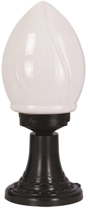 Pastatomas lauko šviestuvas Opviq BSU-68204-BSY-M2-K, 60W, E27, IP65, juoda sp., 20 cm x 50 cm
