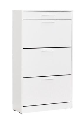 Batų spintelė Kalune Design SHC-431-DD-1, balta sp., 29 cm x 75 cm x 128 cm