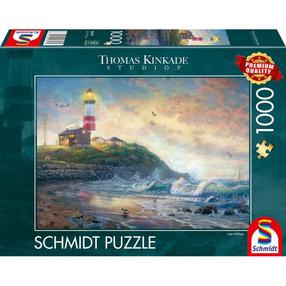 Puzle Schmidt Thomas Kinkade Studios Lighthouse Of Hope 58797, 49.3 cm x 69.3 cm, 1000 gab., daudzkrāsaina