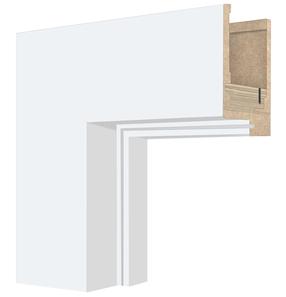 Durų stakta Domoletti, 207 cm x 8 cm x 3.7 cm, balta sp.