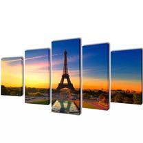 Foto paveikslas VLX Eiffel Tower 5pcs, 200 cm x 100 cm