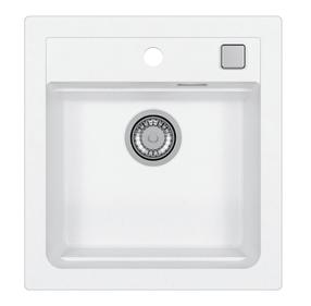 Кухонная мойка Alveus Atrox 20, гранит, 50 см x 47 см x 19.5 см, белый цв.