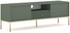 Televizoriaus spintelė Maggiore MA01, aukso/žalias, 154.5 cm x 39 cm x 52.4 cm