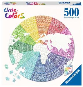 Dėlionė Ravensburger Mandala 17168, 52 cm x 52 cm, 500 vnt., įvairių spalvų