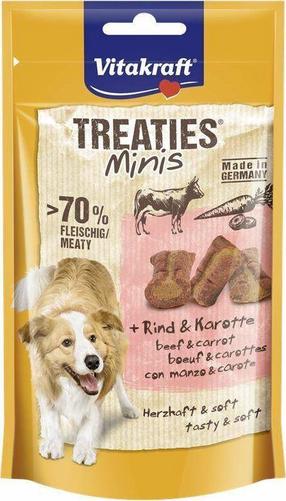 Лакомство для собак Vitakraft Treaties Minis Beef & Carrot, мясо, 0.048 кг