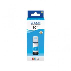 Чернила Epson EcoTank 104, циановый голубой (cyan) цв.