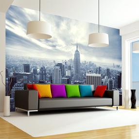 Фотообои Artgeist Blue New York - City Architecture With The Empire State Building XLNEW010104, 175 см x 175 см