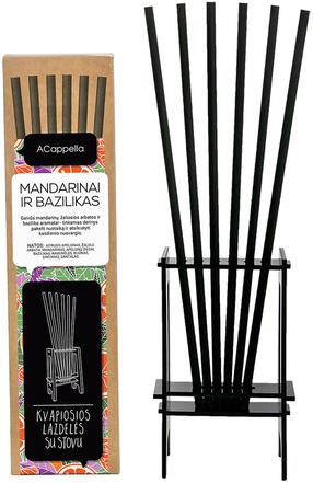 Namų kvapas, kvapiosios lazdelės ACappella Mandarin & Basil, 6 vnt.
