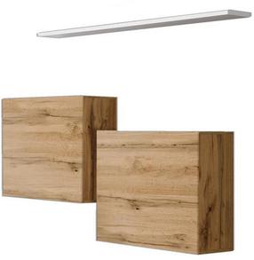 Sieninė lentyna ASM Switch SB I Switch SB I, ruda/balta, 60 cm x 30 cm x 60 cm