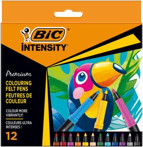 Flomasteriai Bic, vienpusiai, 12 vnt.