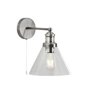 Valgusti seinale Searchlight Pyramid, E27, 1 x 60 W, läbipaistev v. / hõbe v.