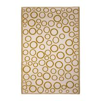 Kilimas lauko terasoms Bubbles, geltona sp., 120 cm x 183 cm