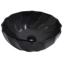 Vonios praustuvas VLX Wash Basin, keramika, 46 cm x 46 cm x 17 cm, juoda sp.