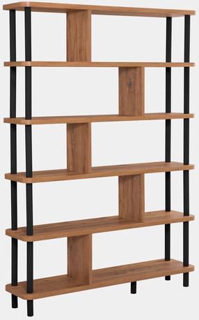 Pastatoma lentyna Kalune Design Meta 688DRA1208, ruda sp./juoda sp., 168.5 cm x 120 cm x 28 cm