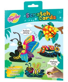 Skrāpēšanas komplekts Stnux Scratch Cards Insects, daudzkrāsaina