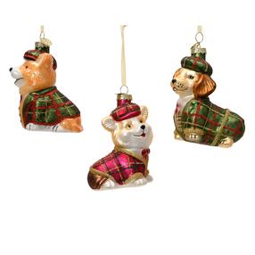 Jõulupuu ehe Decoris Dog, mitmevärviline/(värv/disain valitakse juhuslikult), klaas