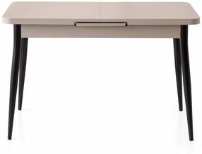 Valgomojo stalas išskleidžiamas Kalune Design Ay 1185, juoda sp./light mocha sp., 120 - 150 cm x 70 cm x 75 cm
