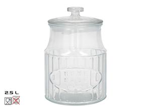 Lielapjoma produktu konteiners Kitchen&GO, 2.5 l, caurspīdīga krās.