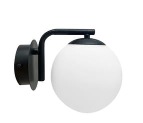 Lampa sienas Candellux Lighting Amadeo, E14, 1 x 40 W, balta krās. / melna krās.