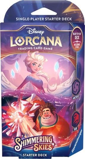 Kāršu spēle Ravensburger Disney Lorcana Shimmering Skies Amethyst & Ruby, EN