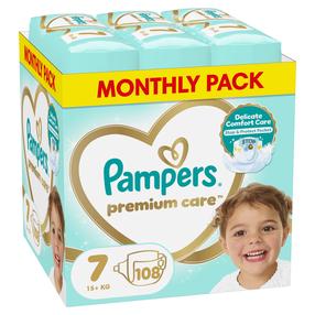 Autiņbiksītes Pampers Premium Care, 7 izmērs, 15 kg, 108 gab.