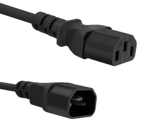 Провод Qoltec C13 / C14 for UPS IEC C14, IEC C13, 3 м, черный цв.