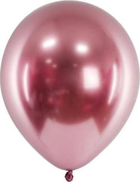 Balionų rinkinys ovalūs PartyDeco Glossy, rausvojo aukso sp., 10 vnt.