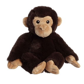Pliušinis žaislas beždžionė Aurora Eco Nation Chimpanzee, ruda sp., 25 cm