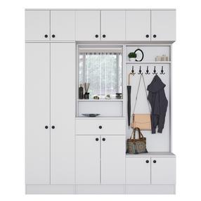 Prieškambario baldų komplektas Kalune Design EA108 - 2570, vidaus, balta sp.