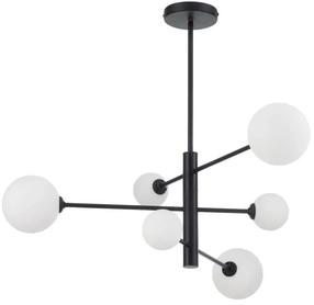 Šviestuvas kabinamas Light Prestige Dorado 6 LP-002/6P, G9, 6 x 6 W, juoda sp. / balta sp.