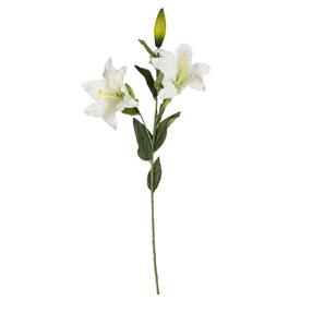 Kunstlill, liilia Domoletti, valge v., 80 cm