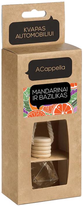 Automobilių oro gaiviklis ACappella Mandarin & Basil, 7 ml