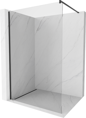Dušo sienelė Mexen Kioto Walk-in, 115 cm x 200 cm, juoda sp./grūdintas
