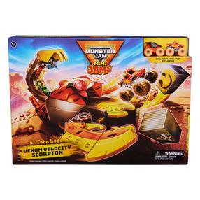 Автомобильная трасса Monster Jam Mini Jams Venom Velocity Scorpion 6069752, желтый цв./oранжевый цв./серый цв.