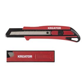 Нож с ломающимся лезвием, набор Kreator KRTH00208 KRTH00208, 14 см, резина, 3 шт.