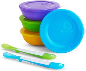 Nõude komplekt Munchkin Love A Bowls, 4 kuud, plastik, mitmevärviline
