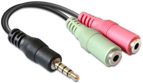 Adapter Delock Stereo/Stereo x2 3.5 mm stereo male, 3.5 mm female x 2, 0.12 m