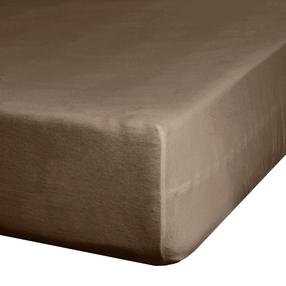 Paklodė Design 91 Jersey, ruda sp., 100 x 200 cm, su guma