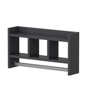 Sieninė lentyna Kalune Design Asya, antracito sp., 35 cm x 63.6 cm x 14.6 cm