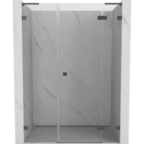 Dušo sienelė Mexen Lunar L Right, 130 cm x 200 cm, pilka sp./grūdintas