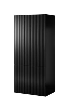 Spinta Cama Meble Pafos 2D, juoda sp., 55.5 cm x 90 cm x 198.5 cm, 3 vnt.