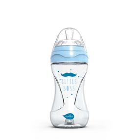 Бутылочка Nuvita Little Boss, 240 мл, 2 мес., синий цв.