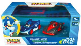 Žaislinių automobilių rinkinys Carrera Sonic Shadow Pull Back 15813023, 1:43, raudona sp.