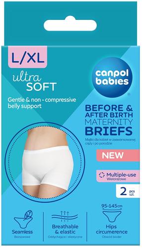 Послеродовые трусики Canpol Babies Ultra Soft, белый цв., L/XL, 2 шт.