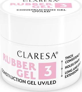 Vormitav küünegeel Claresa Rubber Gel, medium cool pink v., 90 ml