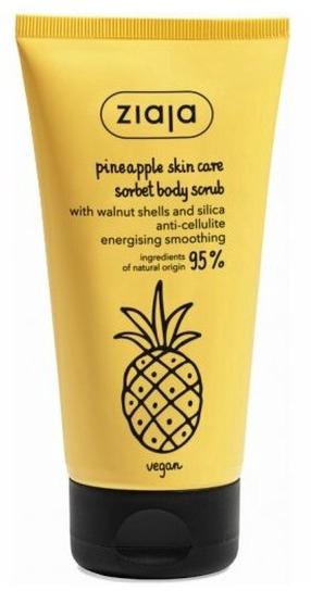 Kūno odos šveitiklis Ziaja Pineapple Skin Care Sorbet, 160 ml
