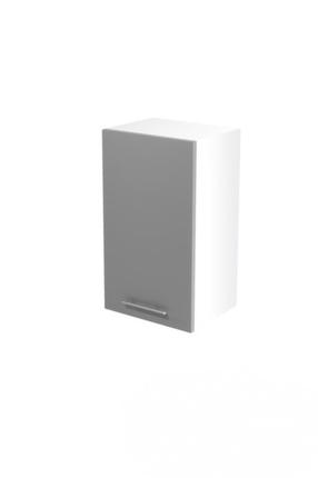 Spintelė Vento, balta/pilka, 40 cm x 30 cm x 72 cm