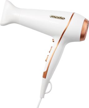 Фен Mesko MS 2250, 2100 Вт, белый цв./бронзовый цв.